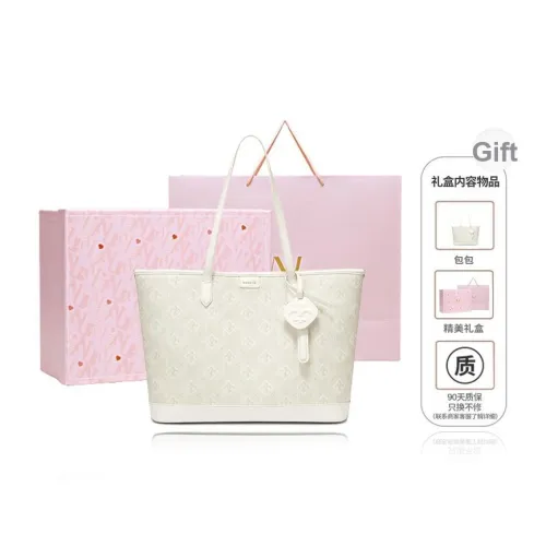 NUCELLE PVC Тоут Сумка Сумка для покупок Сумка на плечо Ноутбук Сумка Большая Женская Белая Черная