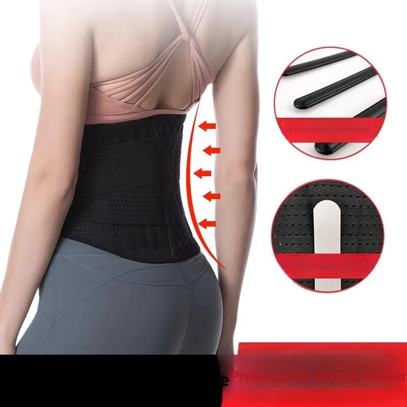 Swee Back Support Braces Breathable Protective Compression Slip-Resistant 1 Pack Black Unisex-1