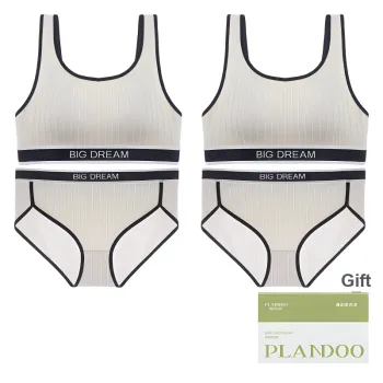 PLANDOO Underwear Set Women's Shopping Bag 2 Pack