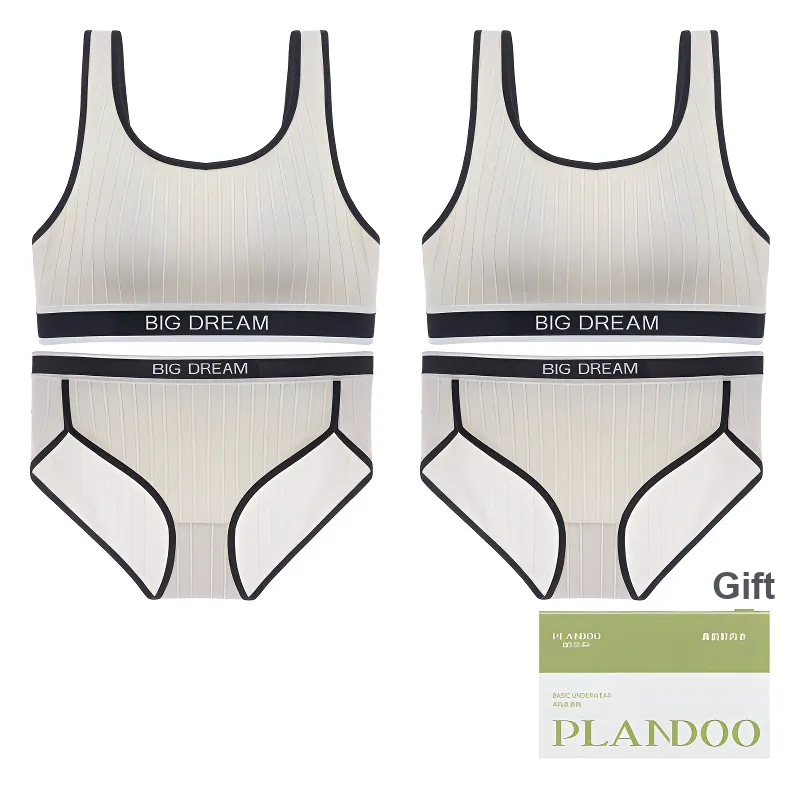 PLANDOO Underwear Set Women's Shopping Bag 2 Pack-0