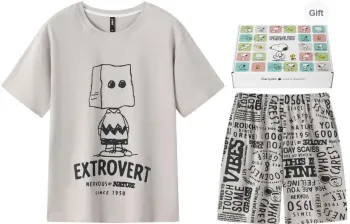 Gongdie x SNOOPY/, Pajama Set Men's