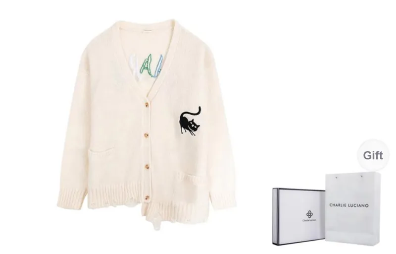 Charlie Luciano Sweater Unisex White-0