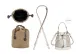 Coach Khaki Nylon Liner+Beige 1.1 Wide Litchi Grain Gold Buckle 90-120cm