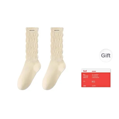 MIIOW Knee High Socks Women's Combo Set