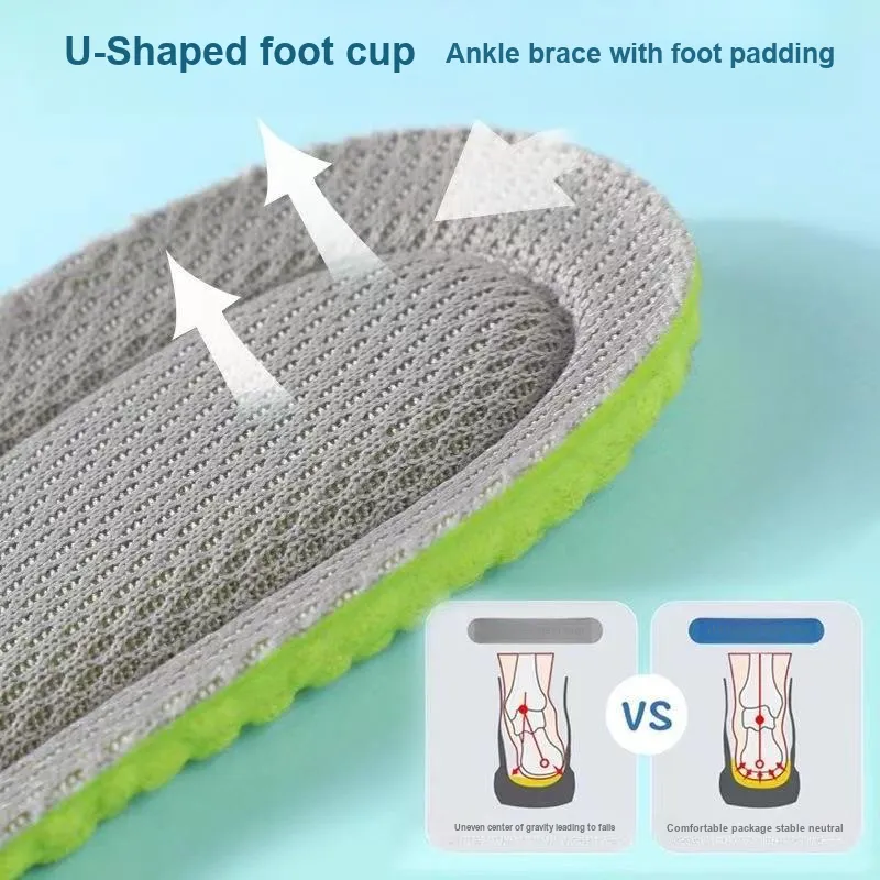 AAJF Ultra Soft Foam, Antibacterial Fabric Insoles Kids'-2