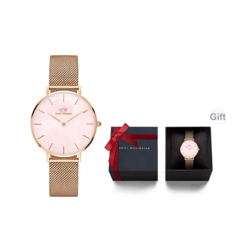 Daniel Wellington PETITE Collection Наручные часы Кварцевый механизм Мать жемчуга Циферблат Цвет Женские часы