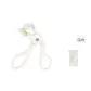 White Wide-Angle Eyelash Curler (Includes Replacement Silicone Pads)