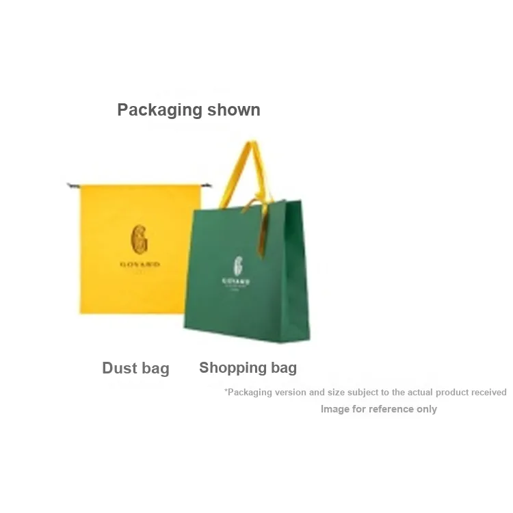 GOYARD Plumet Canvas With Leather Envelope Bag, Crossbody Bag, Shoulder Bag Unisex Yellow Copper Small Heart-6
