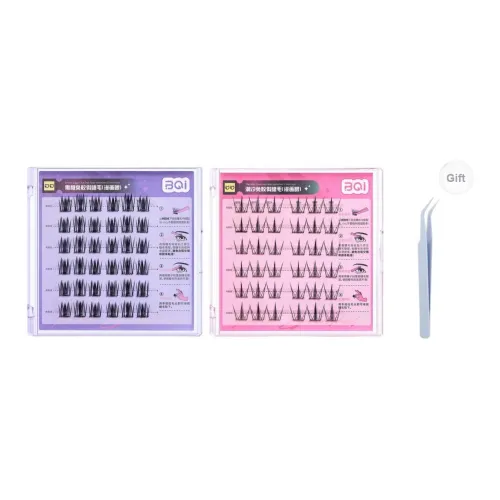 BQI Черный Sugar+Прилив Клей Бесплатно Накладные ресницы Комикс Глаза Комбинация Натуральный Увеличение Длина Стиль