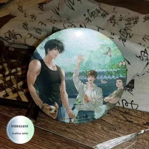 GUANGBO X The Lost Tomb 75mm Значок Wu Mountain Assembly Украшение сборкой Чжан Цилин Мерч Плечо к Плечу Подарочный комплект Значки