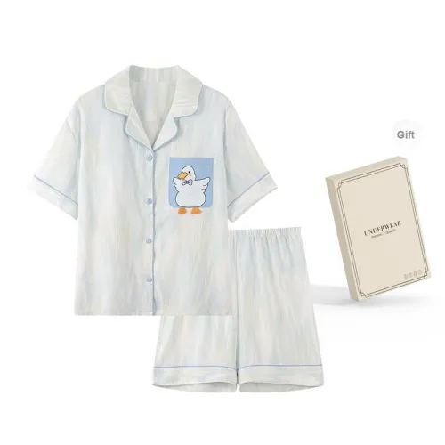 O'MESIK Pajama Set Women's Gift Box Set Blue