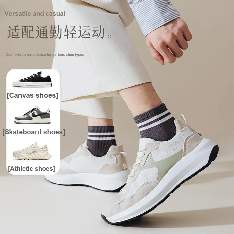 MIIOW Trend Party Series Mid Calf Socks Men's Shopping Bag 5 Pack-3