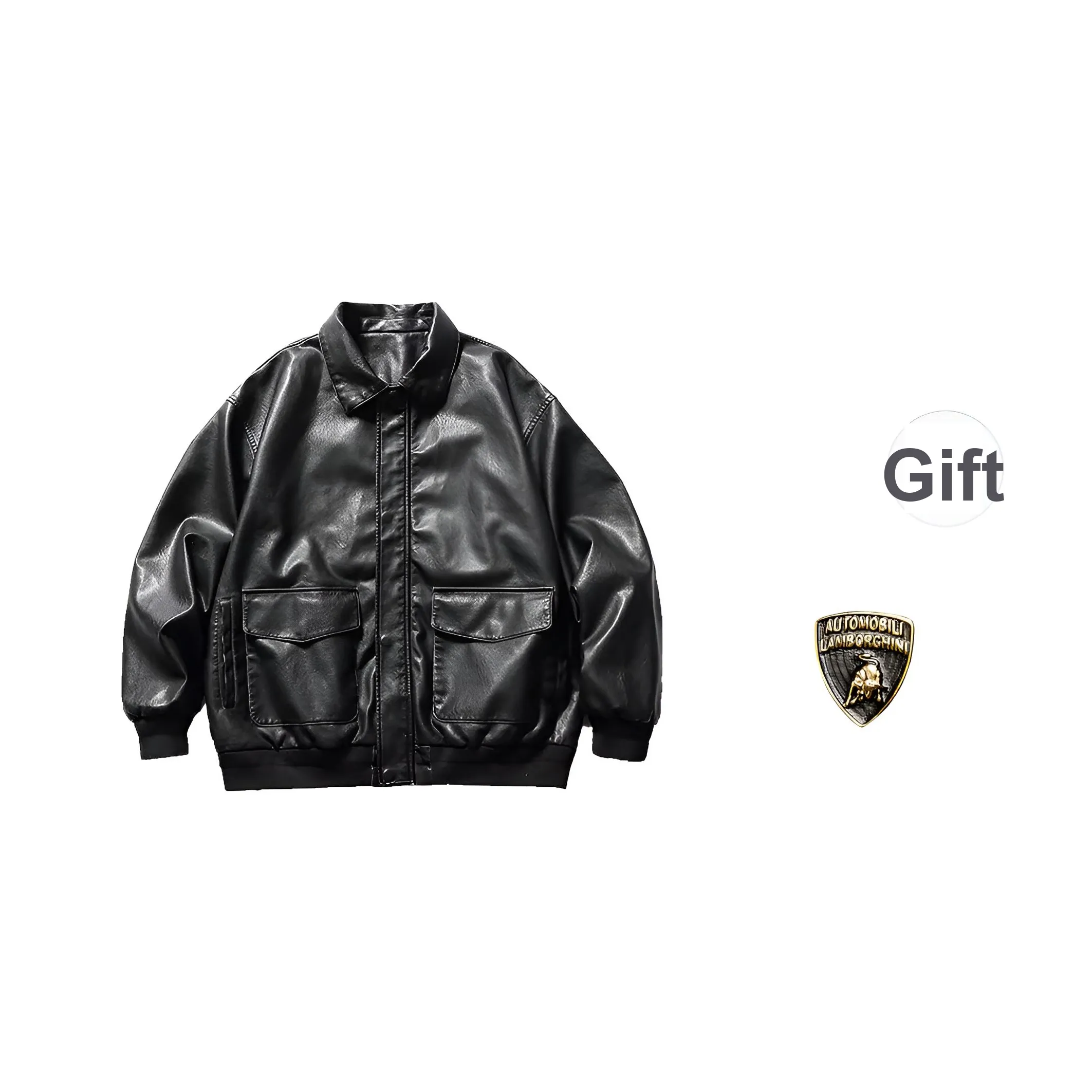 AUTOMOBILI LAMBORGHINI Кожаная куртка унисекс