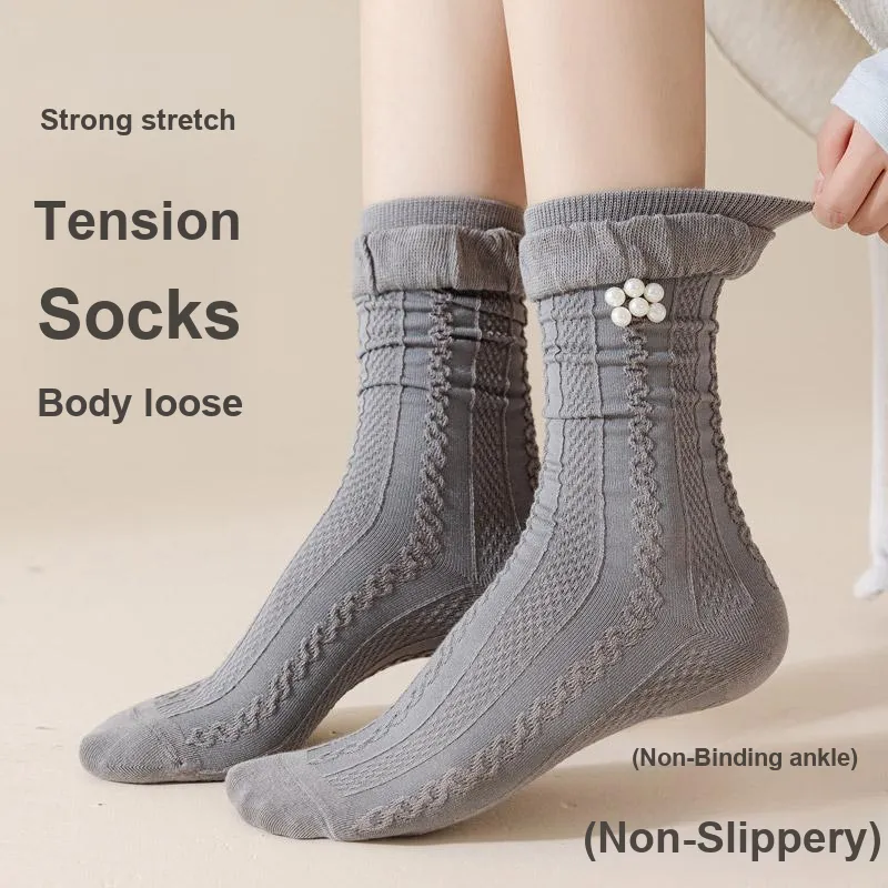 JIAZINI Mid Calf Socks Women's 4 Pack-1