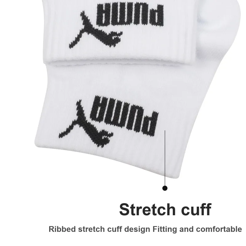 PUMA Mid Calf Socks Men's Combo Set White-12