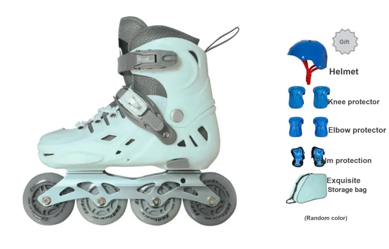 Sway Inline Skate Unisex White/Pink/Green-3