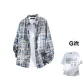 Washed Blue+White T-Shirt