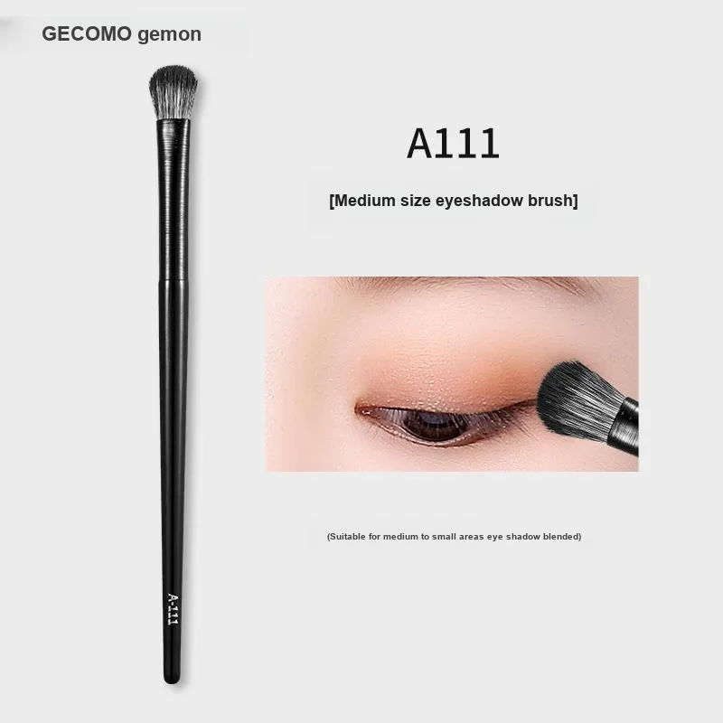 GECOMO Detail Eye Shadow Brush+Oil Absorbing Paper Combination, Built in Mirror Powder Puff, Makeup Tool-1