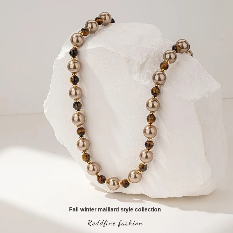 Encounter Gift Tiger's Eye Stone Necklaces Women's-2