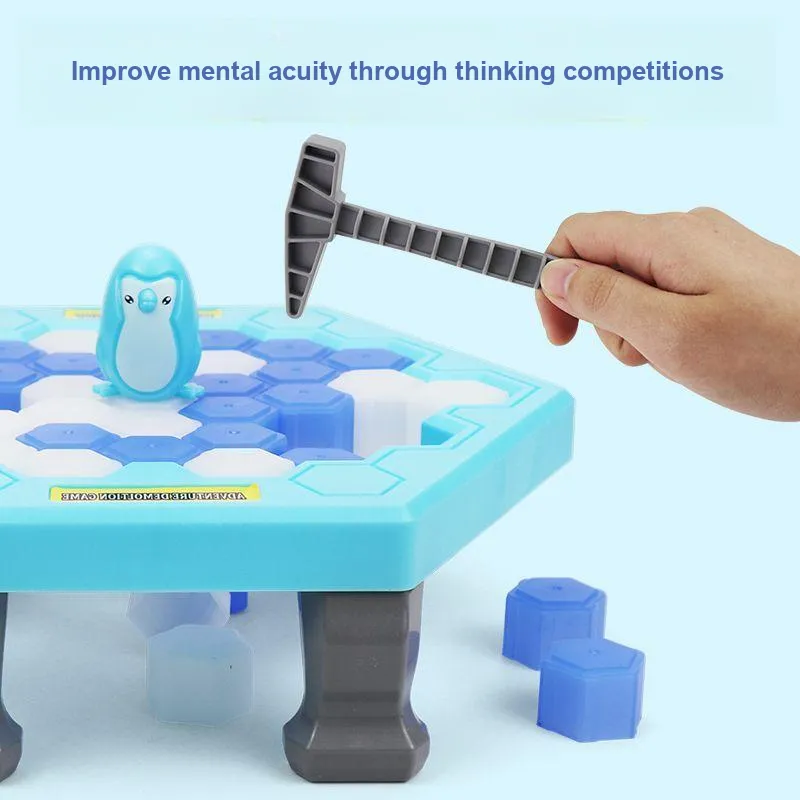 Gollum Large Size Penguin Ice Breaking, Battle Ice Breaking Penguin, Educational Hammering Toy Board Games-3