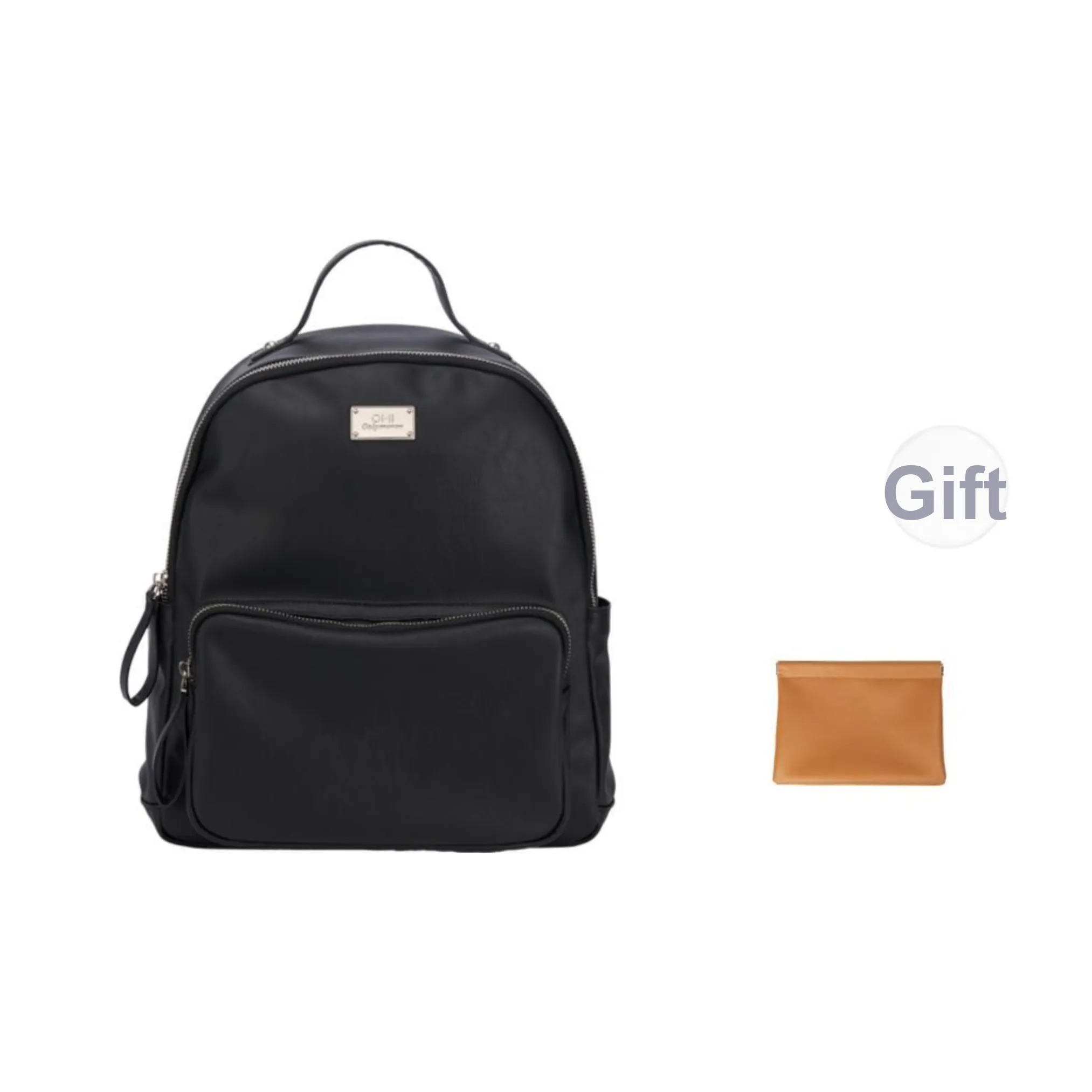 OMI PU Laptop Backpack Women's Black/Milk White/Khaki/Blue