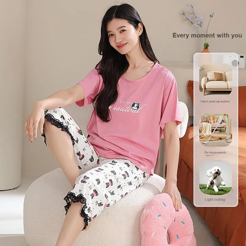 WANANNI Pajama Set Women's Pink-2