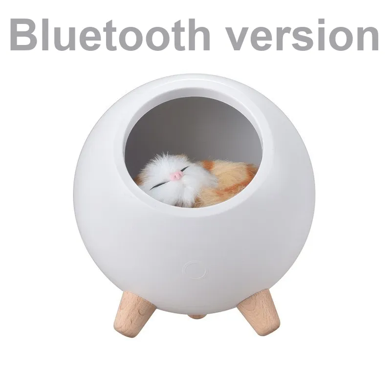 XZAN Cute Cat Bedside Companion Lamp With USB Charging, Touch Controlled Ambient Light, Creative Accessory-6