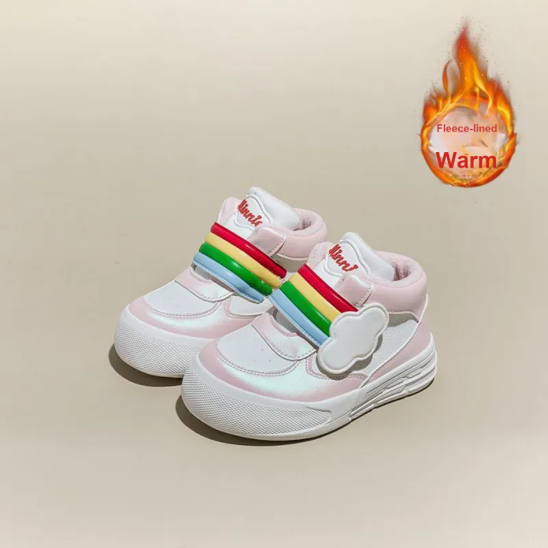 Disney Mickey Series Slip Resistant Thermal Kids' Skateboarding Shoes Kids'-4