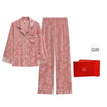 Shanghai Story Pajama Set Women's Gift Box Set Plum Fragrance Light Pink