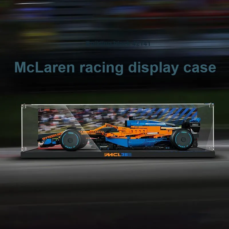 LIGHT YOUR BRICKS Le100 Compatibility Building Block 42141 McLaren F1 Formula Racing Display Case Model Accessories-7
