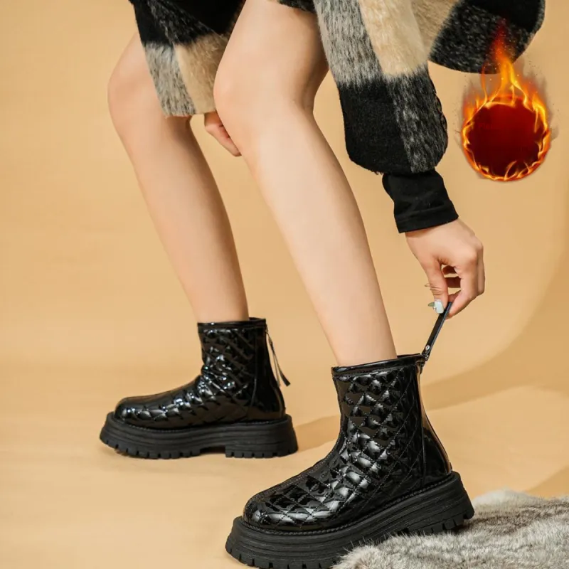 OMS Ankle Boots Women's Black/White-1