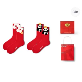 Primeet Mid Calf Socks Unisex Gift Box 2 Doubles