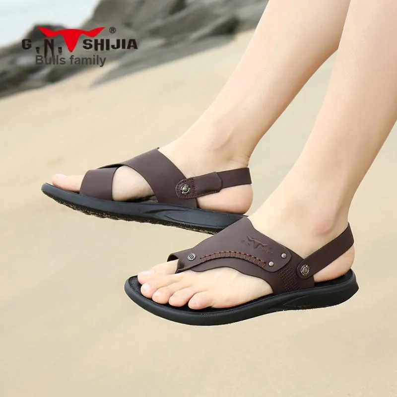 G.N.SHIJIA Stitching Odor Resistant Slip Resistant Flip Flops Men's-8