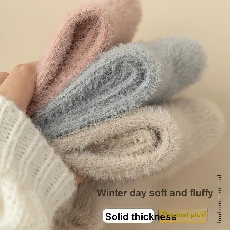 JIAZINI Mid Calf Socks Women's 3 Pack-4