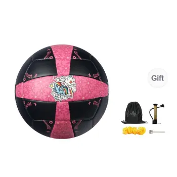 ProSelect x XIAOMABAOLI PU Size 5 Volleyball Unisex Black Pink