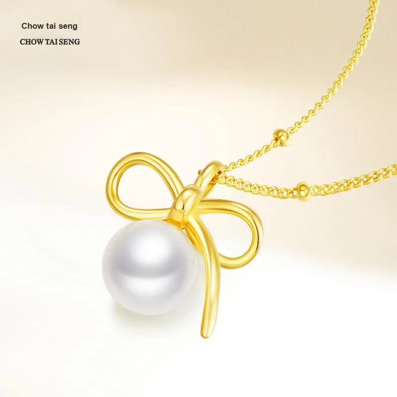 CHOW TAI SENG Pearl S925 Silver Necklace Women's-5