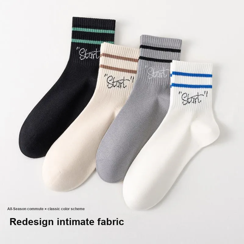 Lan Miao Mid Calf Socks Men's Combo Set-28