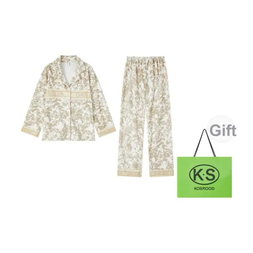 Kosrood Пижамный комплект Женские Позолоченный Цвет
