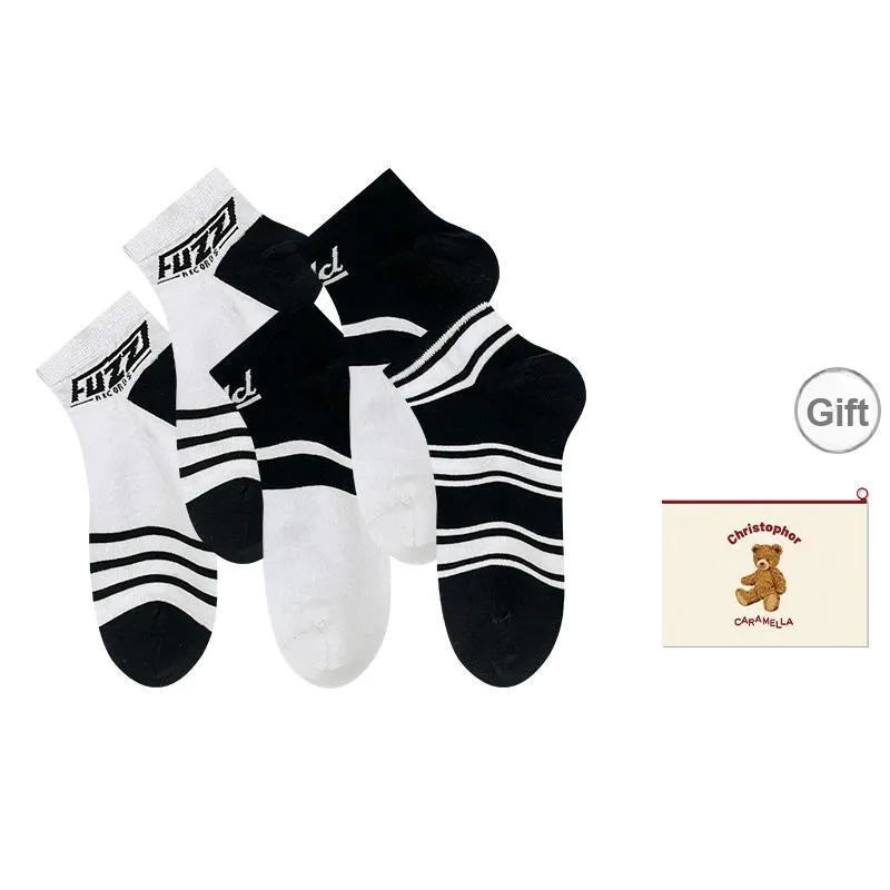 Caramella Ankle Socks Unisex Shopping Bag Combo-12