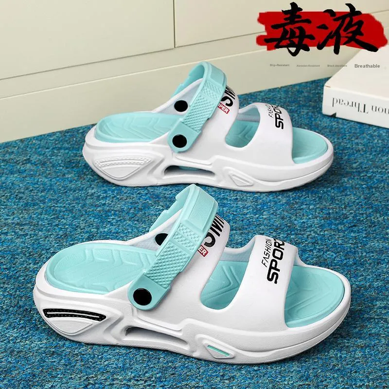NANJIREN Beach Sandals Unisex Black Orange/White Blue/Beige Brown/Mint Green-1