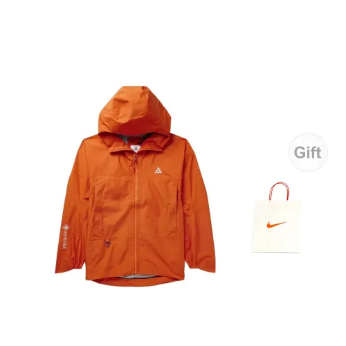 Nike Windbreaker Jackets Men Orange+Gift Bag