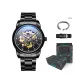 Black Case Black Dial Steel Band