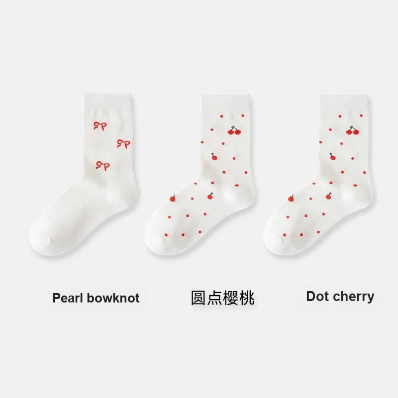H YXIANG Mid Calf Socks Women's Combo Set-19