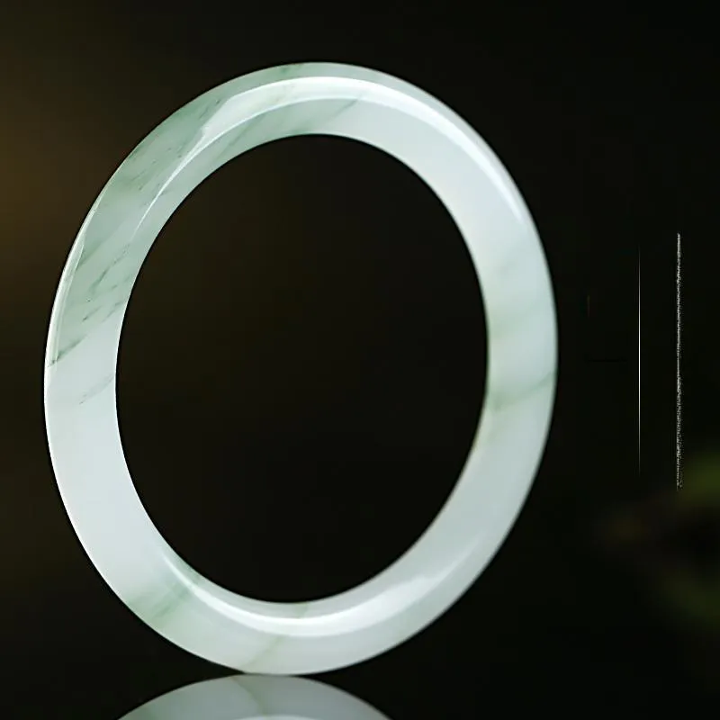 With The Heart Of The Jade Tianshan Jade Bangles Women's-3