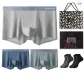 Seamless 3 Pack (Dusk Blue+Asphalt Gray+Moon Gray) with 2 Pack Socks+Shopping Bag