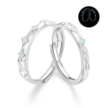 Lao Feng Xiang S925 Silver Rings Unisex