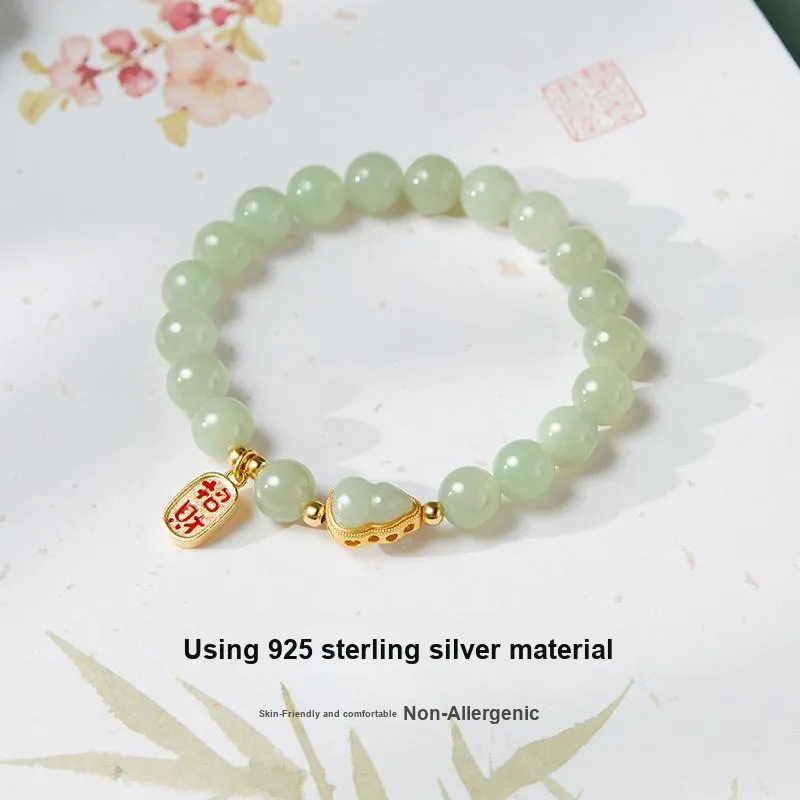WINY Bracelets Pale Greenish White Jade Women's-2