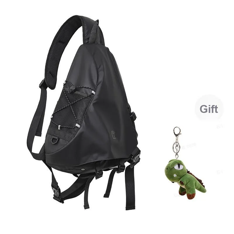 TANGCOOL Membrana Dermalis Quiver Bag, Sling Bag, Shoulder Bag, Crossbody Bag Regular Men's Black/Yellow/Gray-27