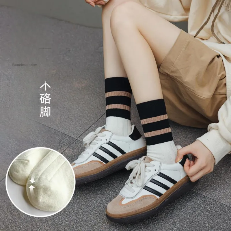 XXLLG Mid Calf Socks Women's 4 Pack-5