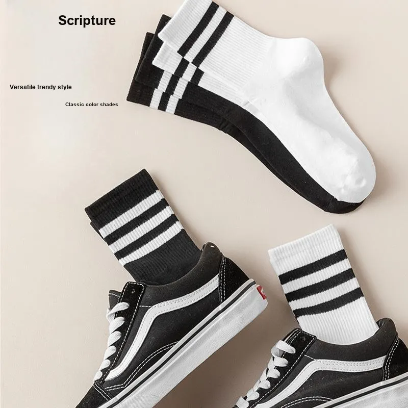 Urban Beauty Mid-Calf Socks Unisex 5 Pack-19